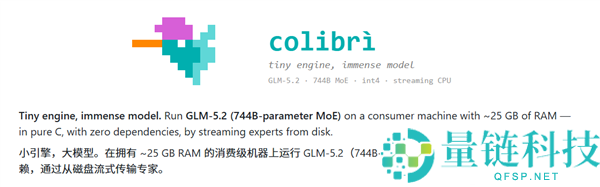 用2400行C代码实现25GB内存运行7440亿参数GLM-5.2，速度令人惊叹
