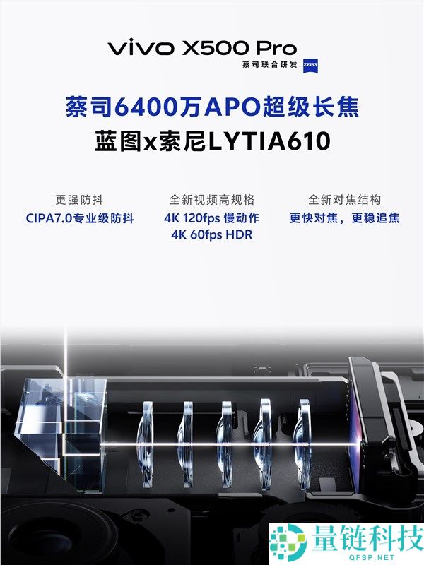 vivo X500 Pro：专为蓝厂打造的85mm蔡司6400万APO超等长焦镜头手机