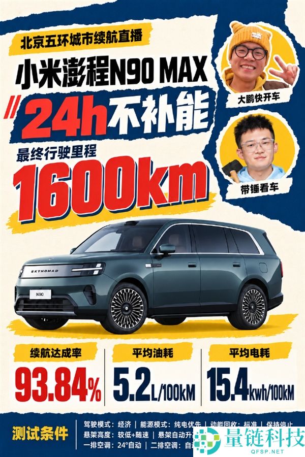 实测澎程N90 MAX：28小时不充电跑1600公里的真实体验