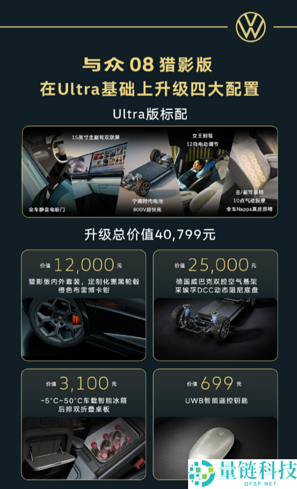 大众与众08猎影版家用SUV上市：续航730km，限时21.99万起，适合赛道驾驶