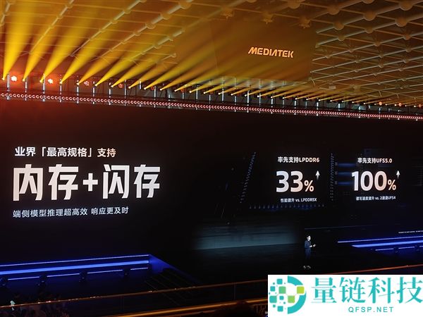 天玑9600 Pro 首款支持 LPDDR6 的处理器，内存性能提升 33%