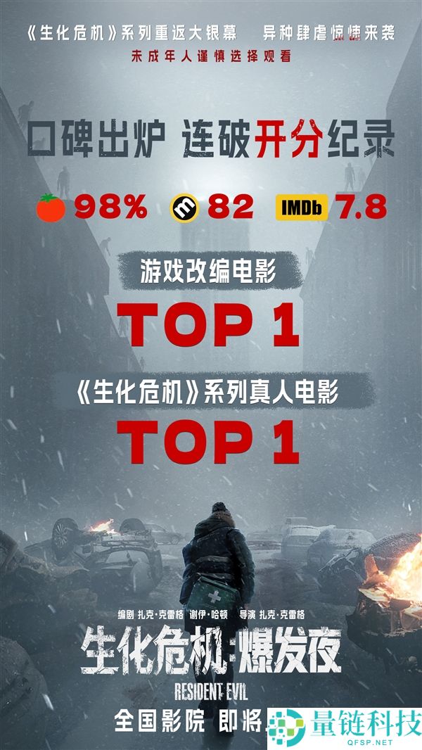 《生化危机：暴发夜》定档10月5日上映，时隔九年重返边疆的最佳游戏改编电影