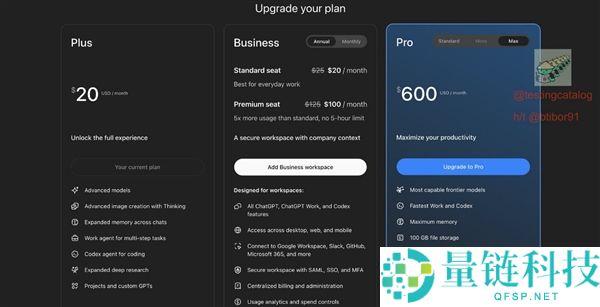 顺序员工资揭秘：OpenAI推出ChatGPT Pro Max订阅，每月仅需500美元