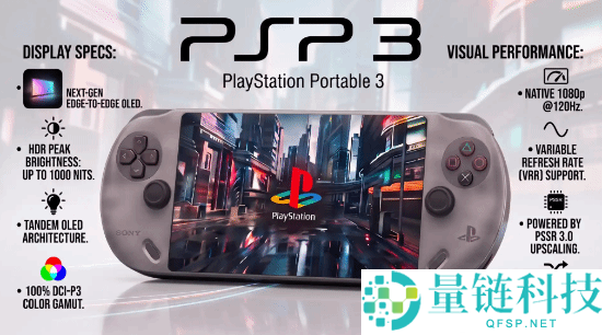 PS6掌机搭载高规格OLED屏幕，续航提升并支持120Hz刷新率