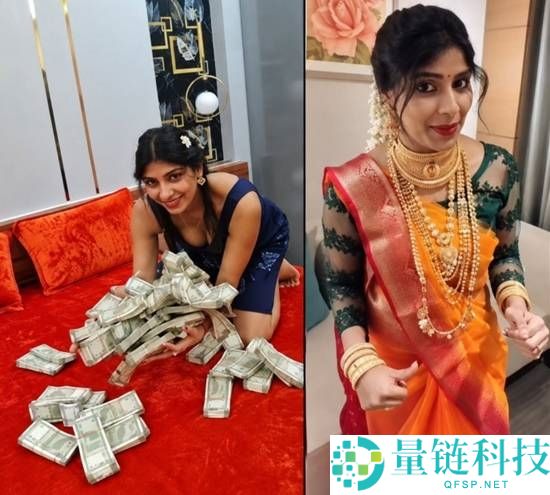 印度女网红炫耀现金和黄金，家中竟遭小偷光顾！