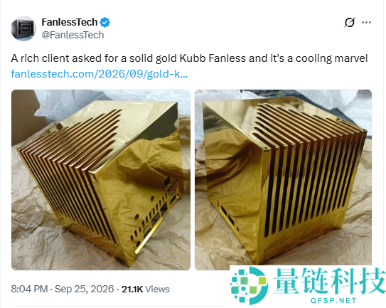 1200万土豪定制24K纯金迷你主机：散热性能比铝合金快50%